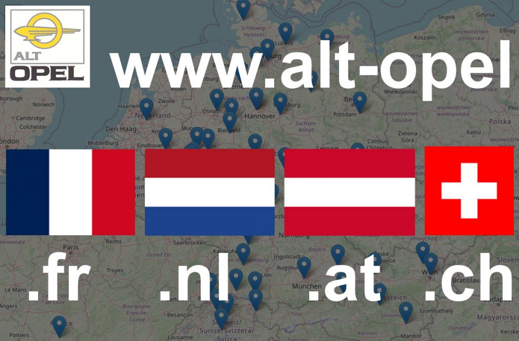 ALT-OPEL IG: Landesspezifische Domainnamen
